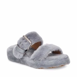 UGG Fuzz Yeah Genuine Shearling Slipper Sandal